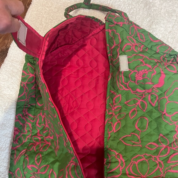 Buckhead Betties Green and Pink Floral Garment Bag Travel Boho Hippy Feminine - Picture 6 of 9